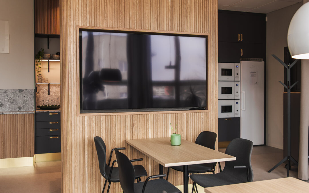 Renovering av pausrum på Medborgarhuset i Vännäs.